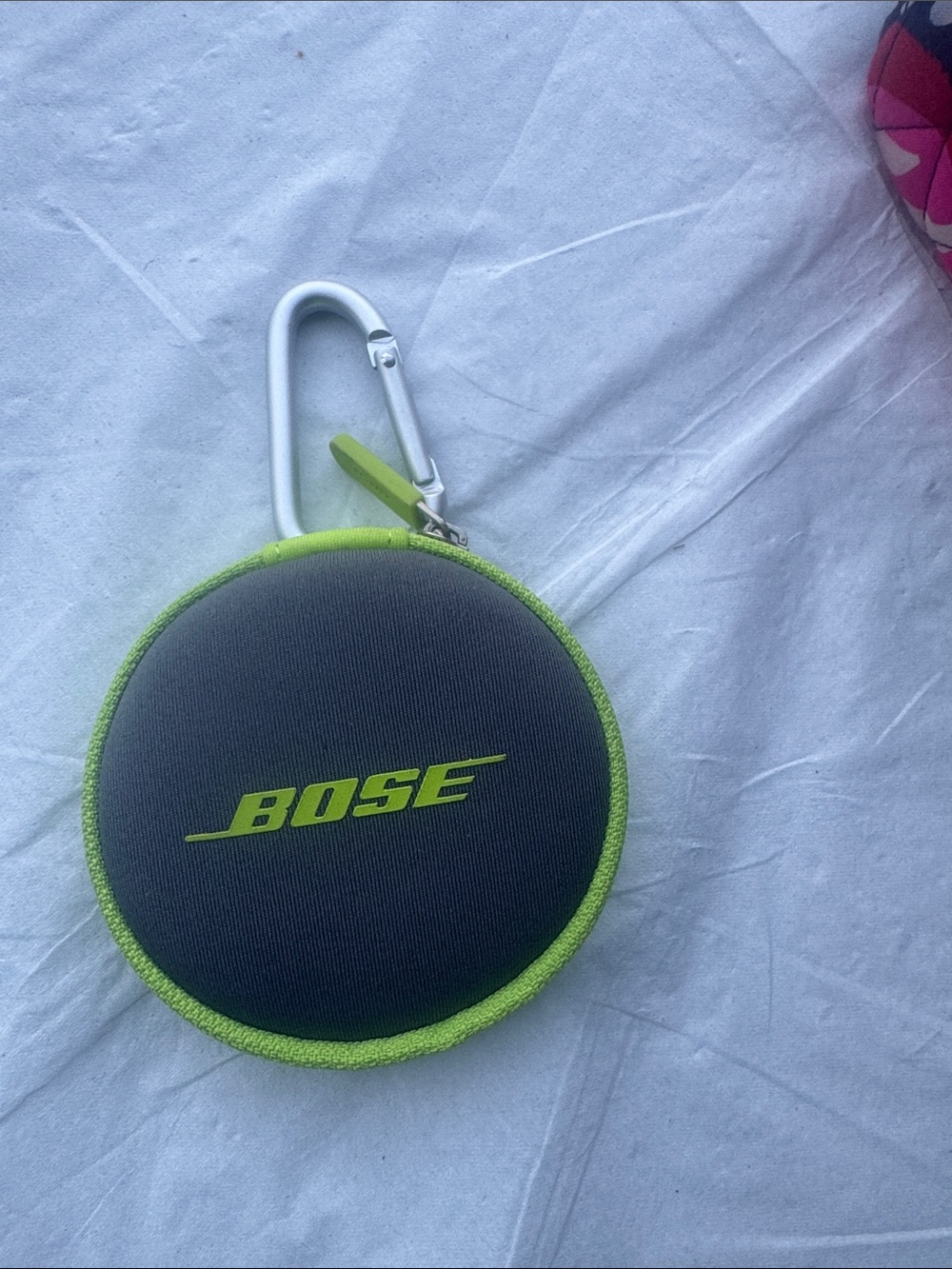 CARRYING CASE for Bose Soundsport Wired Headphones Grey/Green Genuine Bose Case